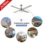 110V Iron Blades Dimmable Ceiling Fan 52 Inch With AC Motor