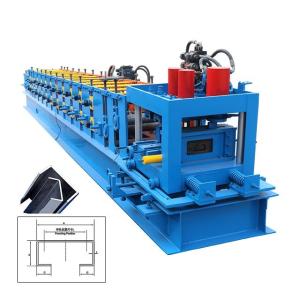 Quality 15T CZ Purlin Roll Forming Machine 90mm Roller Hydraulic Punching wholesale