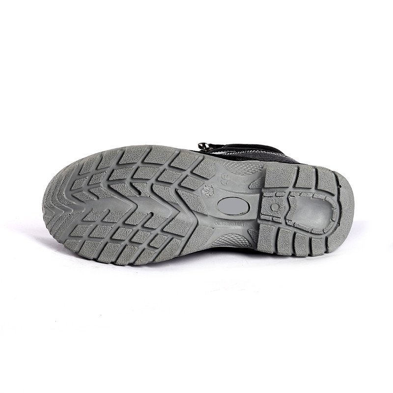 Steel Toe Men'S Women Construction Site Safety Shoes Genuine Leather Strong Insoles Work Boots