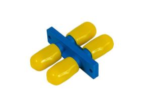 Quality Plastic ST Fiber Optic Coupler for CATV networks , Simplex / Duplex Fiber Adapter wholesale