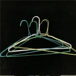 Notched Shirt / Suit Metal Cloth Hanger , Lightweight Cloth Drying Hanger