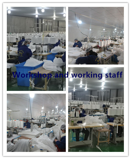 Industrial Safety PPE Protective Clothing Disposable Nonwoven Coveralls with Bootscover
