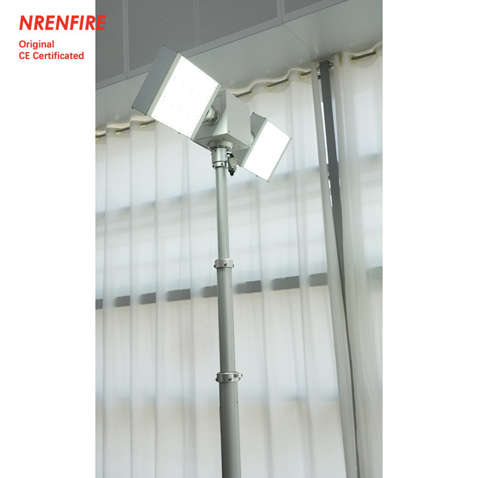 1.8m pneumatic telescopic mast light tower for fire vehicle emergency lighting , pan tilt light tower, pneumatic mast lighting tower NR-R1800-240