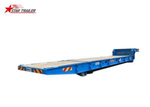 Quality Container Delivery 40ft Gooseneck Roro Trailer For Loose Cargo On Roro Ship wholesale