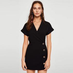 Quality Hot sales woven ladies cotton linen dress wholesale