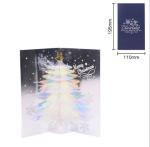 Art paper Personalised Printed Cards Three Dimensional Christmas Greeting Card