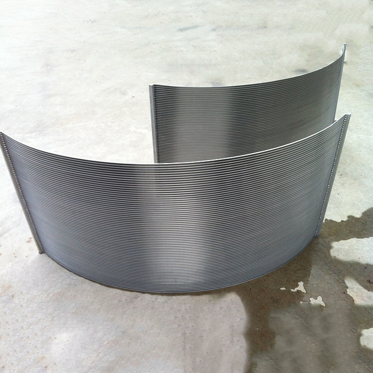 Stainless Steel 304 Johnson Wedge Wire Screen Sieve Bend Screen Coanda Screen