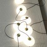 Led staircase chandelier modern living room chandelier hanging designer Villa