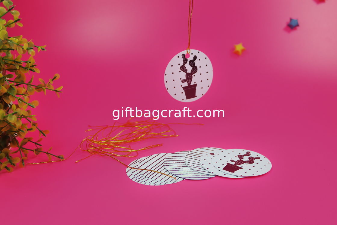 kraft paper hang tag art paper tag customize shape size and any color