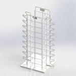 Sunglasses Eyewear Metal Counter Display Stands With Rotated Base