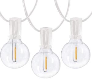 Quality E12 25Ft G40 LED Garden White Globe Outdoor Bulb String Lights wholesale