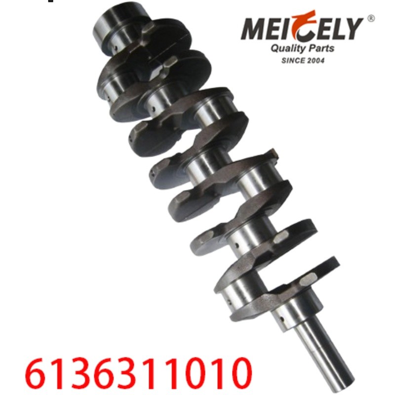 6136-31-1010 HFC1040 Engine Crankshaft For Komatsu Excavator