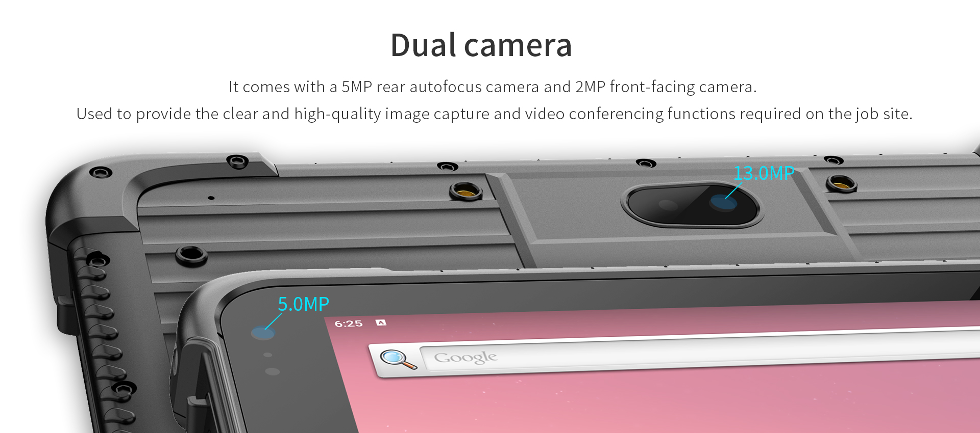 8 Inch Rugged Android Tablet with High Capacity Memory and Long Battery Life