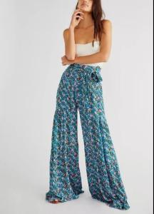 Quality Women'S Loose Casual Pants Beach Wide Leg Loose Printing Pants wholesale