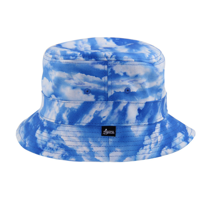 Tie Dye Printing Fashion Fisherman Bucket Hats Summer Polyester Elastain Material