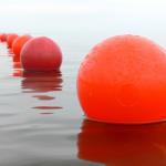 ABS Plastic Fishing Net Floats / Fishing Bait Floats Diameter 28-50cm