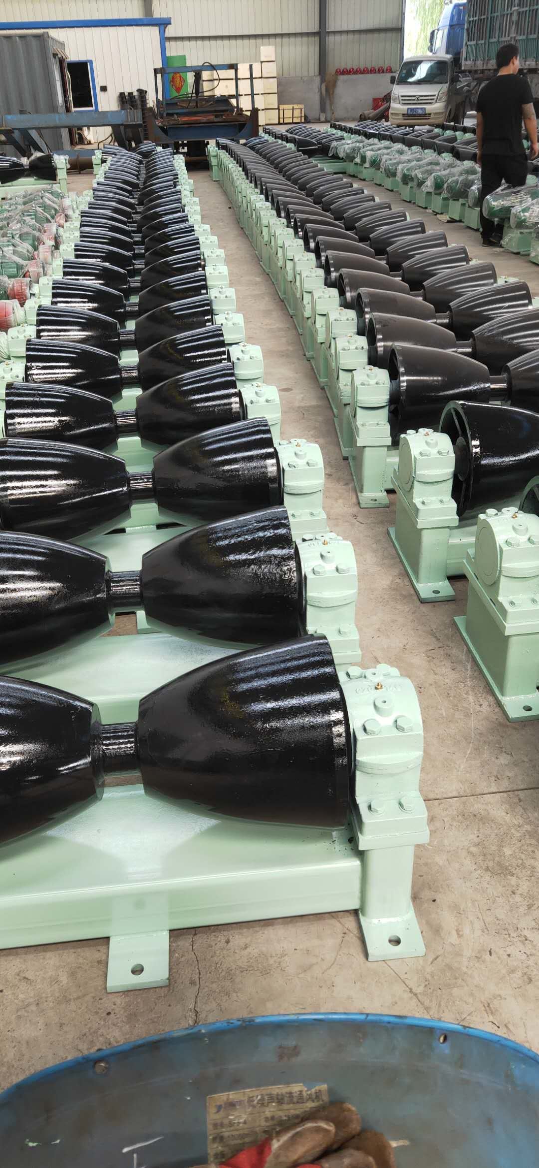 Power Plant Replacement Conveyor Rollers , Steel Gravity Roller CE ISO Approval
