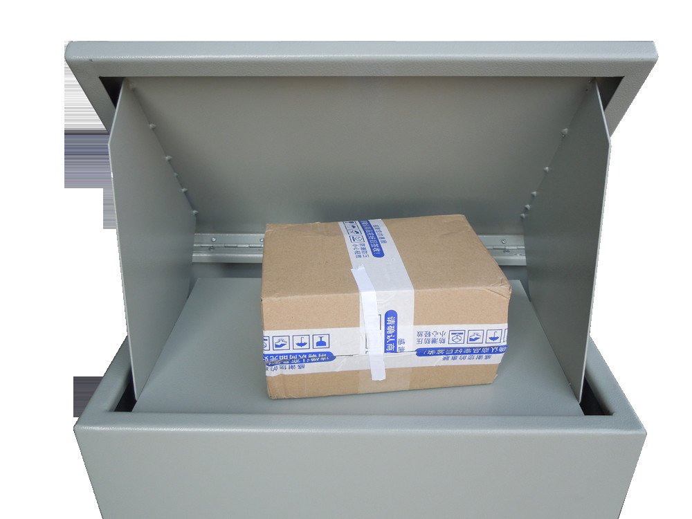 Free Standing Outdoor Residential Mailboxes Galvanized Metal Parcel Delivery Box