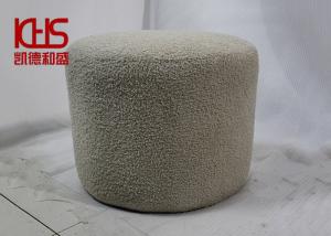 Quality OEM ODM Gray Velvet Footstool Ottoman Luxury Elegant Shoe Cabinet Chair wholesale