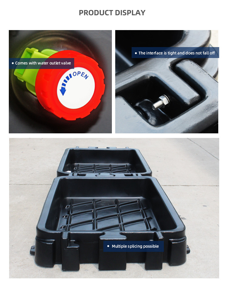 Multi-hoof Bath Splicing Hoof Disinfection Bath With 116L Capacity And Drain Valve