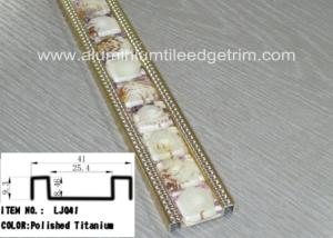 Quality Metal Mosaic Tile Edge Trim , Decorative Accent Tiles For Kitchen Backsplash wholesale