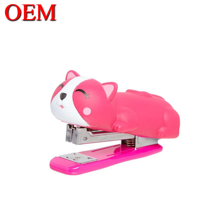 Plastic Custom Cute Kitty catAnimal Shape Office Stapler/School Stapler for students