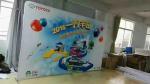 8 Feet Straight Shape Tension Fabric Displays Dye Sublimation Printing