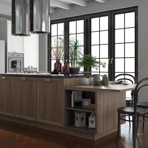 Quality Kitchen Cabinets With Built-In Appliances 304 Stainless Steel Cabinetry wholesale