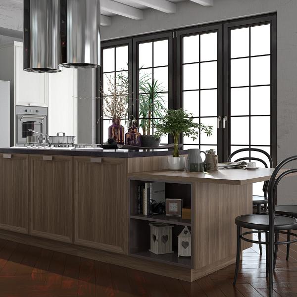 Kitchen Cabinets With Built-In Appliances 304 Stainless Steel Cabinetry