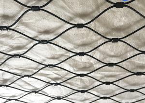 Quality 25x25mm Black Oxide Wire Rope Stainless Steel Safety Netting Customized 2.0 Mm wholesale