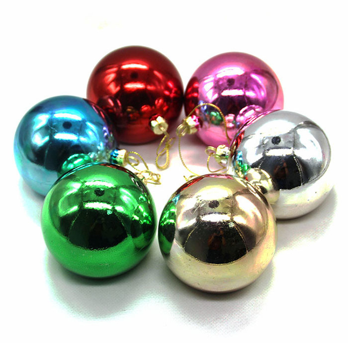 Christmas Decorations Custom Sublimation Plastic Christmas Ornaments Balls