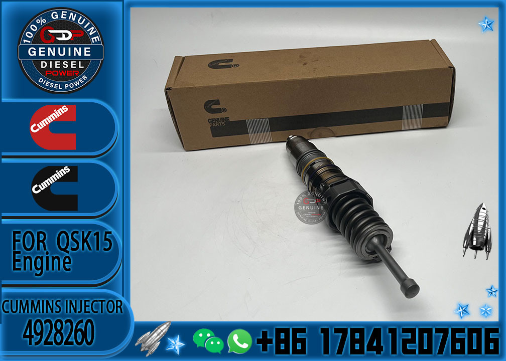 original truck QSK15 engine parts common rail injector 4928260 4928260 used in Cummins