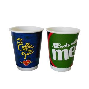 Quality Plastic Free Disposable Paper Coffee Cups Lightweight Leak Resistant wholesale