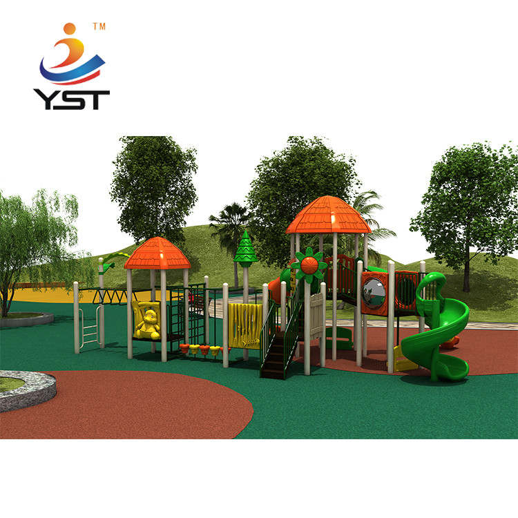 Children Plastic Playground Park Slide YST-19115 Outdoor 25 Cbm Anti Crack
