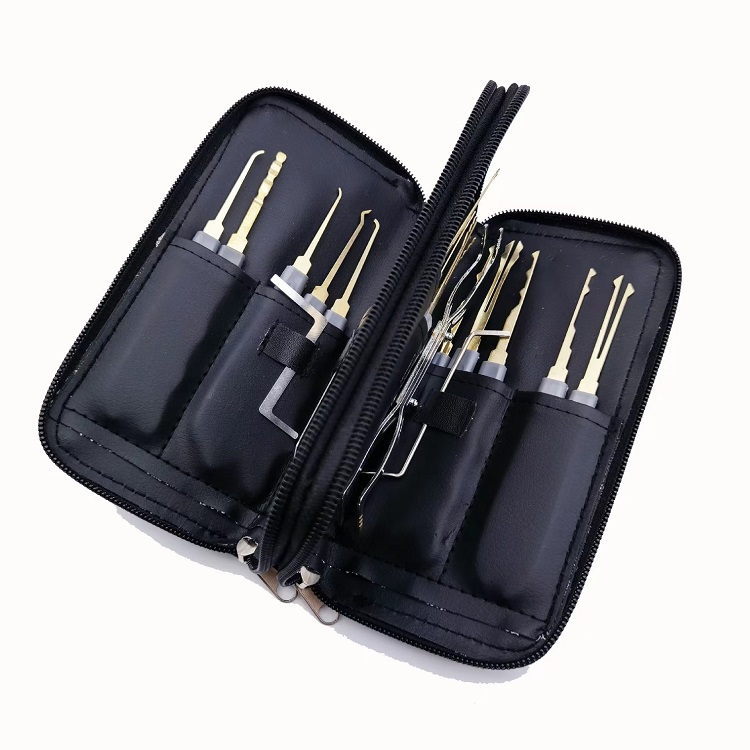 24PC Locksmith Supplies Stainless Steel Lock Pick Up Set for Convenient Lock Opening