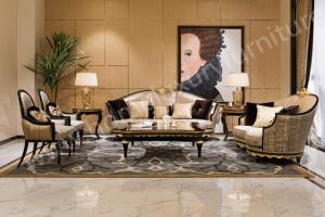 Quality Luxury Hotel Room Furniture Modern Design Leather Sofa TI-006 wholesale