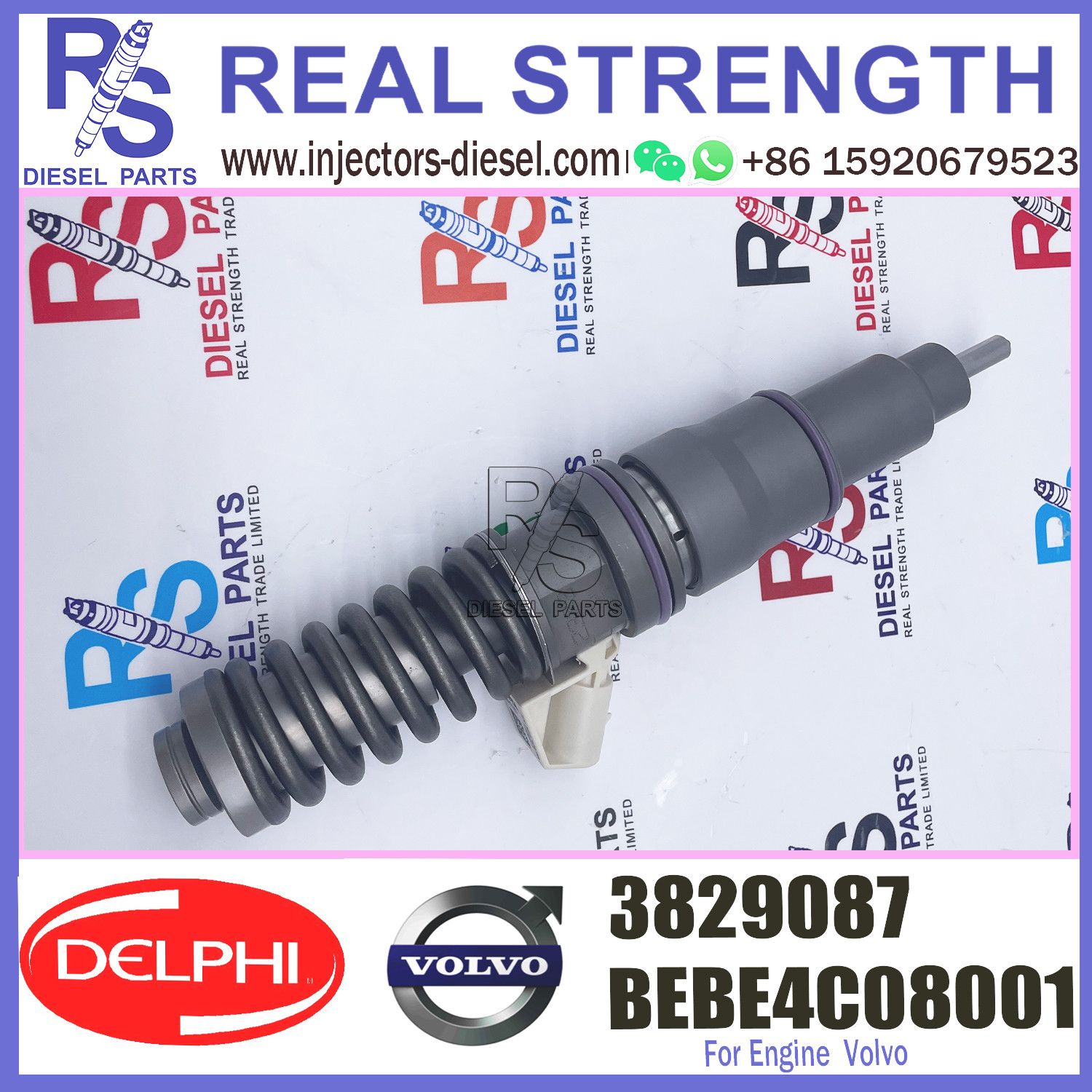 Common Rail V-O-L-V Penta Fuel Injector 3829087 Diesel Engine Spare Parts