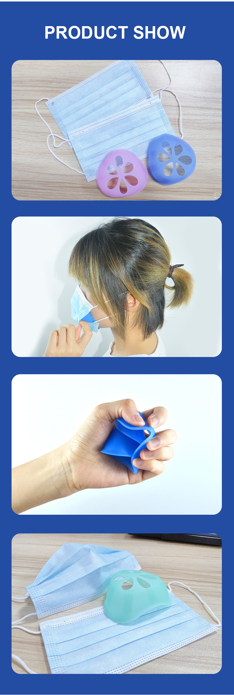 Food Grade Silicone Houseware 3D Mask Bracket Support