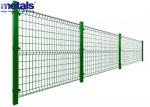 3D Curved Welded Wire Mesh Fence For Outdoor Garden PVC Coated