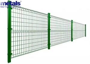Quality 3D Curved Welded Wire Mesh Fence For Outdoor Garden PVC Coated wholesale