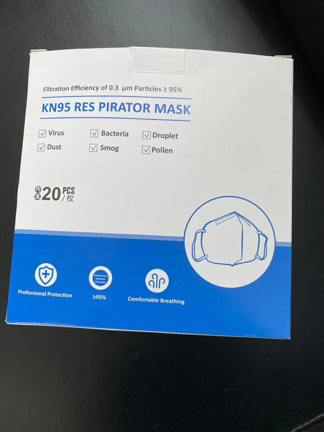 Earloop Style N95 Face Mask For House Cleaning / Yard Working / Gardening