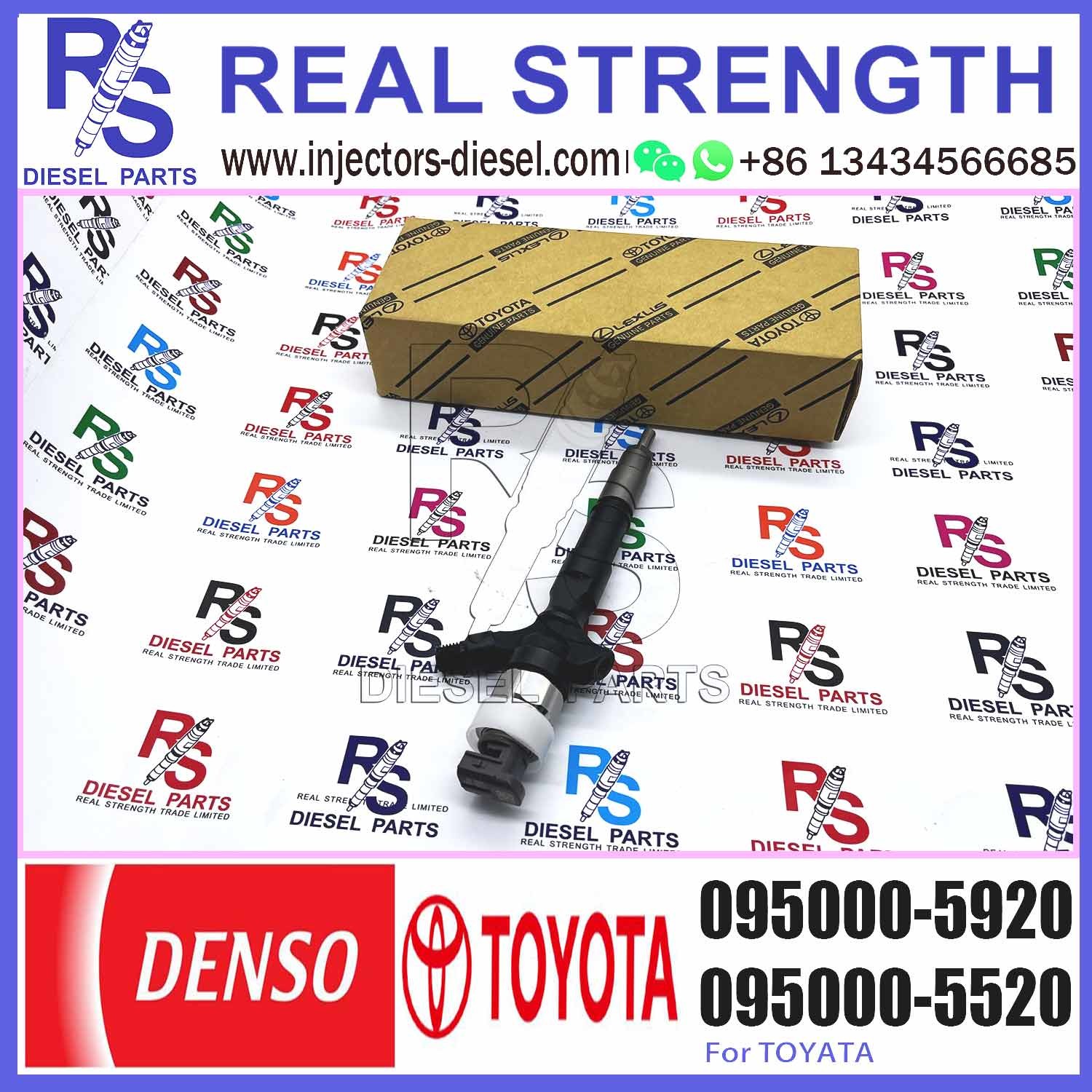Common Rail Injector 23670-30110 095000-6180 095000-5920 for Diesel Engine 1KD-FTV