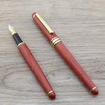 Rosewood Fountain Pen With Custom Logo Hand Polishing Wooden Craft Pen Business