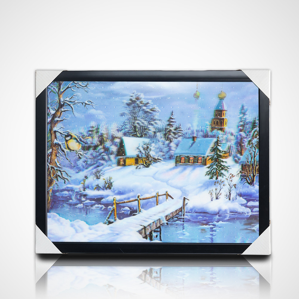 3D Lenticular Painting With Black Frame 40*30cm PET 5D 3D Lenticular Picture Frames Artwork Modern Pictures