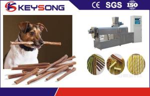 Quality PLC Control Pet Food Making Machine / Treats Extruder For Dog Cat Chewing wholesale