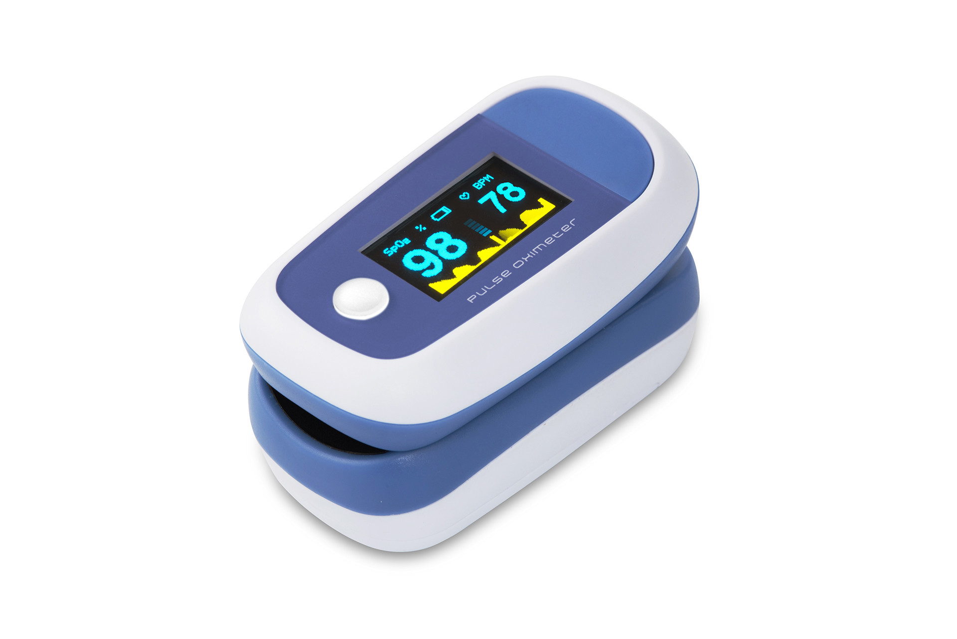 SPO2 Monitoring OLED Fingertip Pulse Oximeter With Colorful Display, blood oxygen monitor