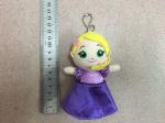 4 inch Lovely Frozen Plush Keychain Stuffed Toys Red Blue Yellow