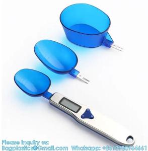 Quality Kitchen Scale Spoon Gram Measuring Spoon, 500g/0.1g Blue Cute Digital Weight Scale Spoon Milligram Measuring Scoop wholesale