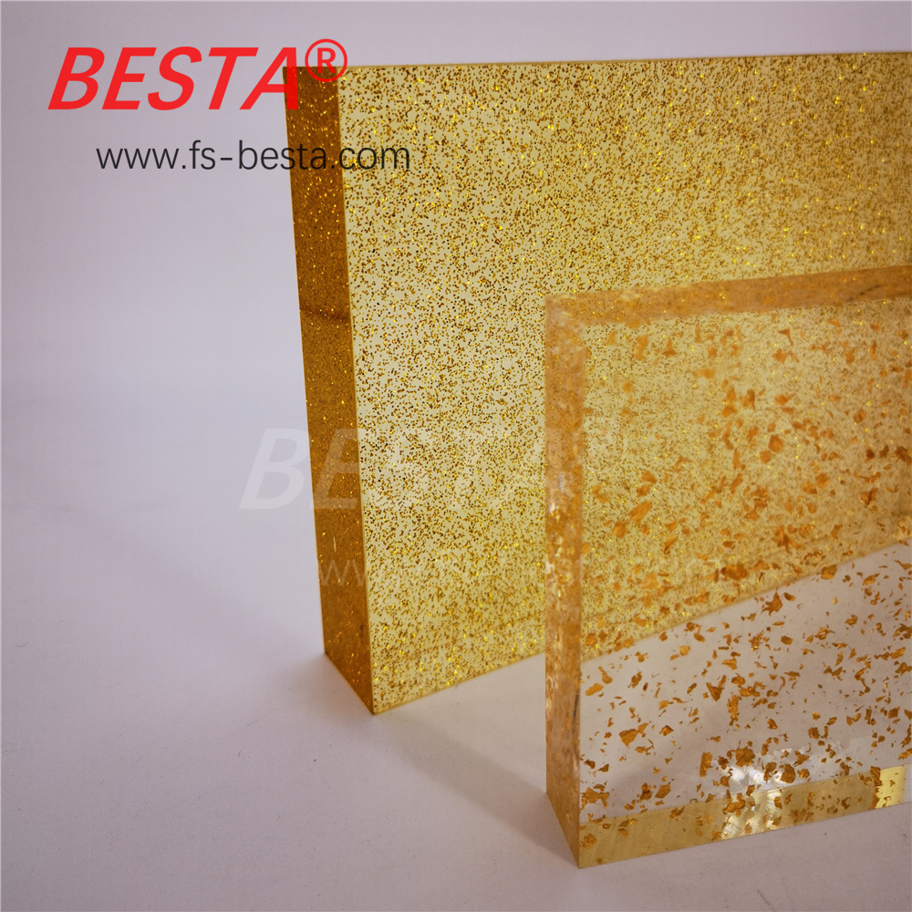 1220x2440mm 4x8ft 3mm Glitter Acrylic Sheet ITS RoHS Approval