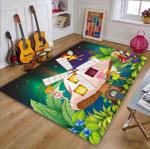 Cartoon polyester Fiber Living Room Floor Carpet Special Style